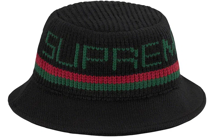 Supreme Knit Logo Crusher Black