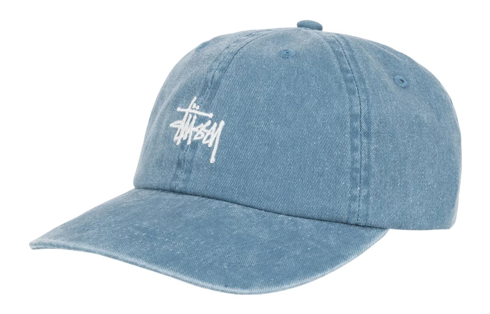 Stussy Washed Stock Low Pro Cap Blue