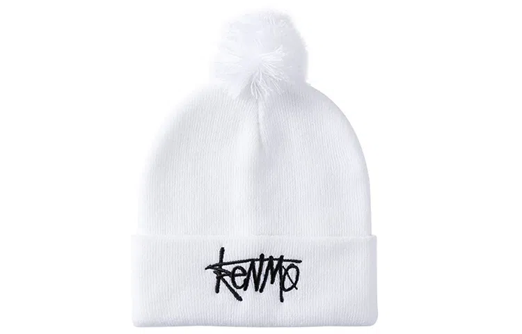 肯默 保暖 刺绣带球 腈纶 绒线帽 男女同款情侣款