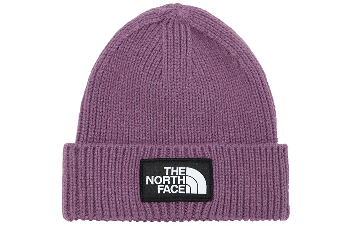 The North Face Classic Logo Knit Beanie Purple