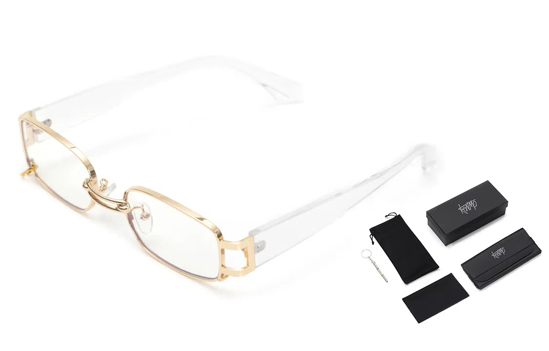 肯默 复古摩登墨镜  防紫外线太阳镜  金属小框眼镜  男女通用  多色可选