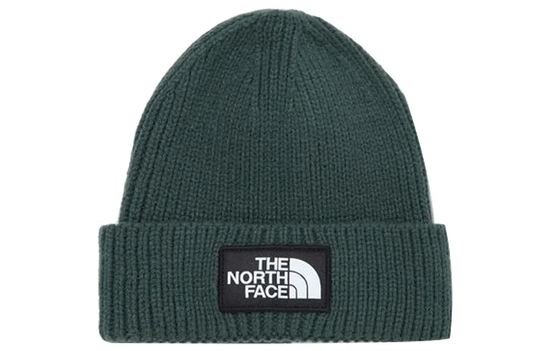 The North Face Classic Logo Beanie Dark Green