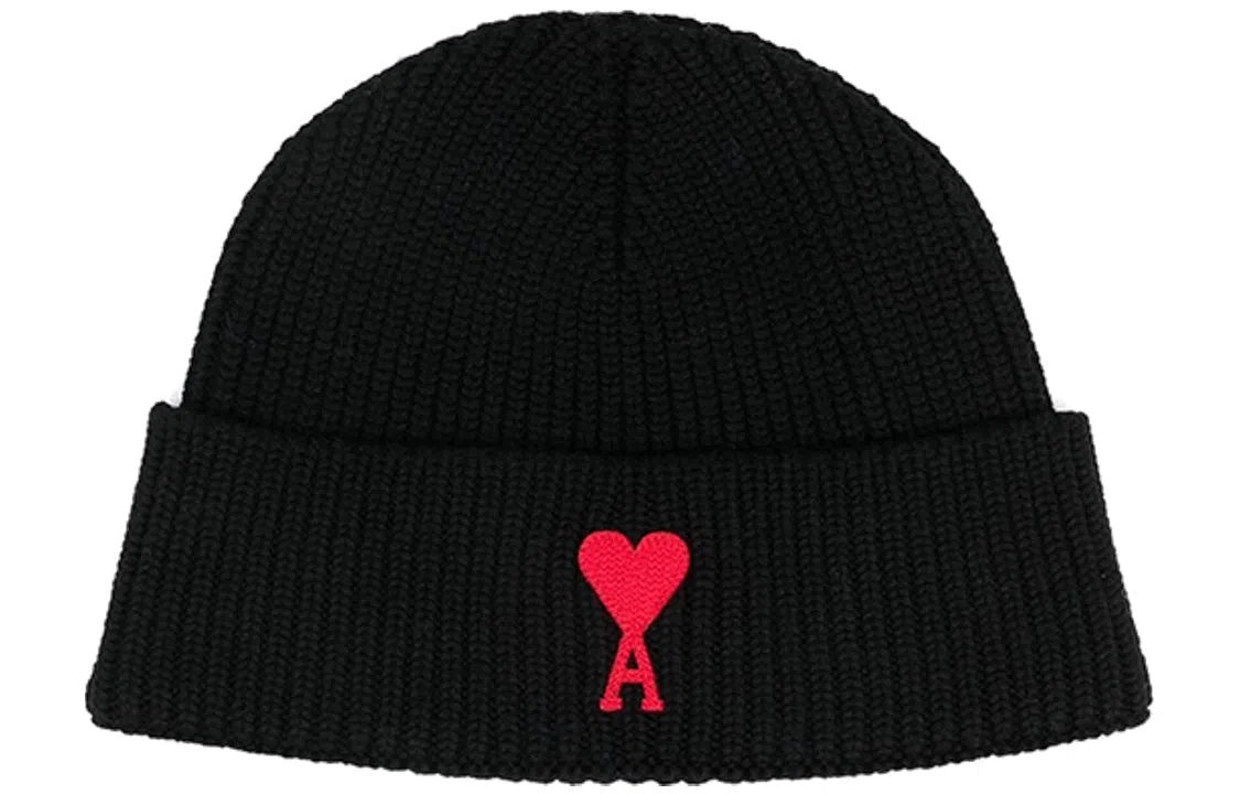 AMIPARIS Heart Embroidered Knit Hat