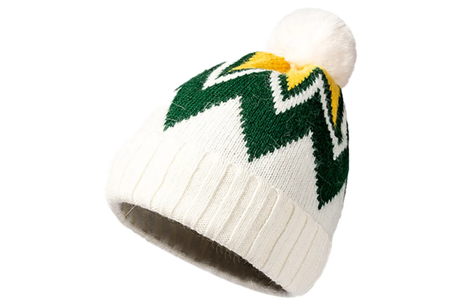 AAJF Sunny Series Pom Pom Knit Hat Plaid Tribe