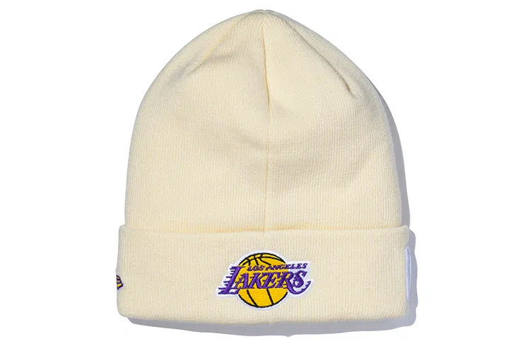 New Era XLARGE XL LOSLAK BASIC CUFF KNIT CREAM INT NBA