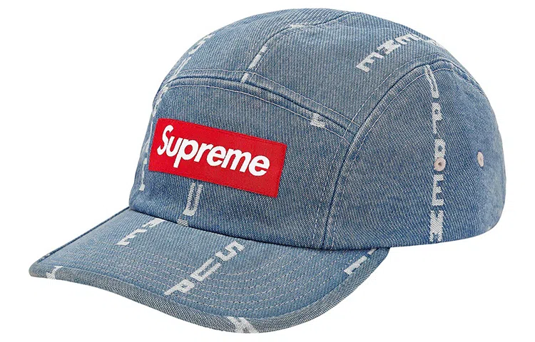 Supreme Jacquard Denim Camp Cap