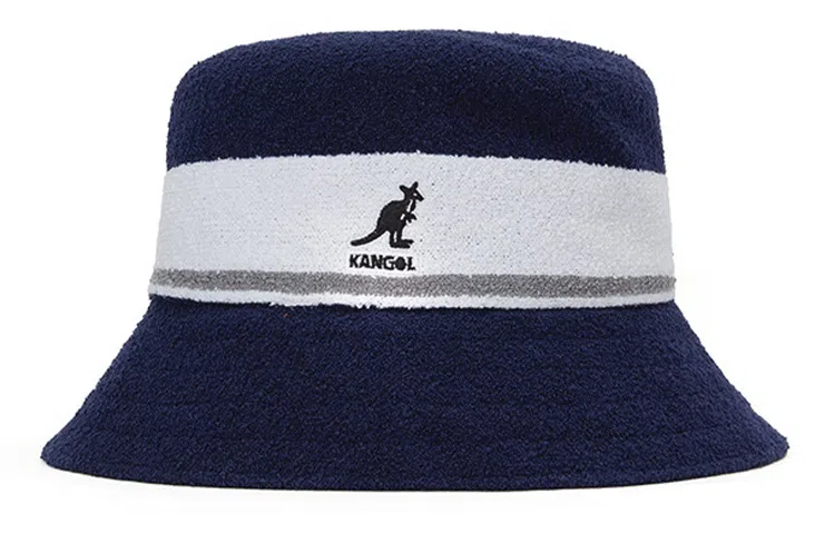 KANGOL Flat Cap Striped Patchwork Bucket Hat