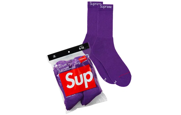 Supreme x Hanes Crew Socks