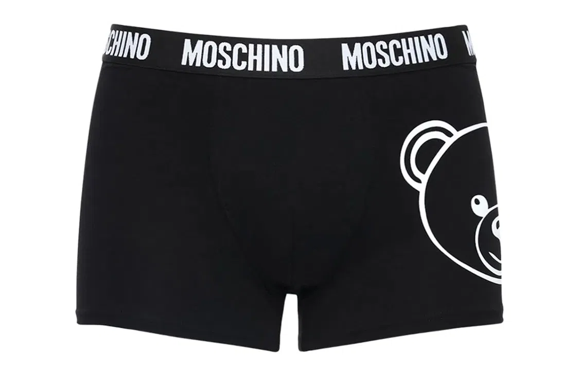 Moschino Teddy Bear Print Boxers Black