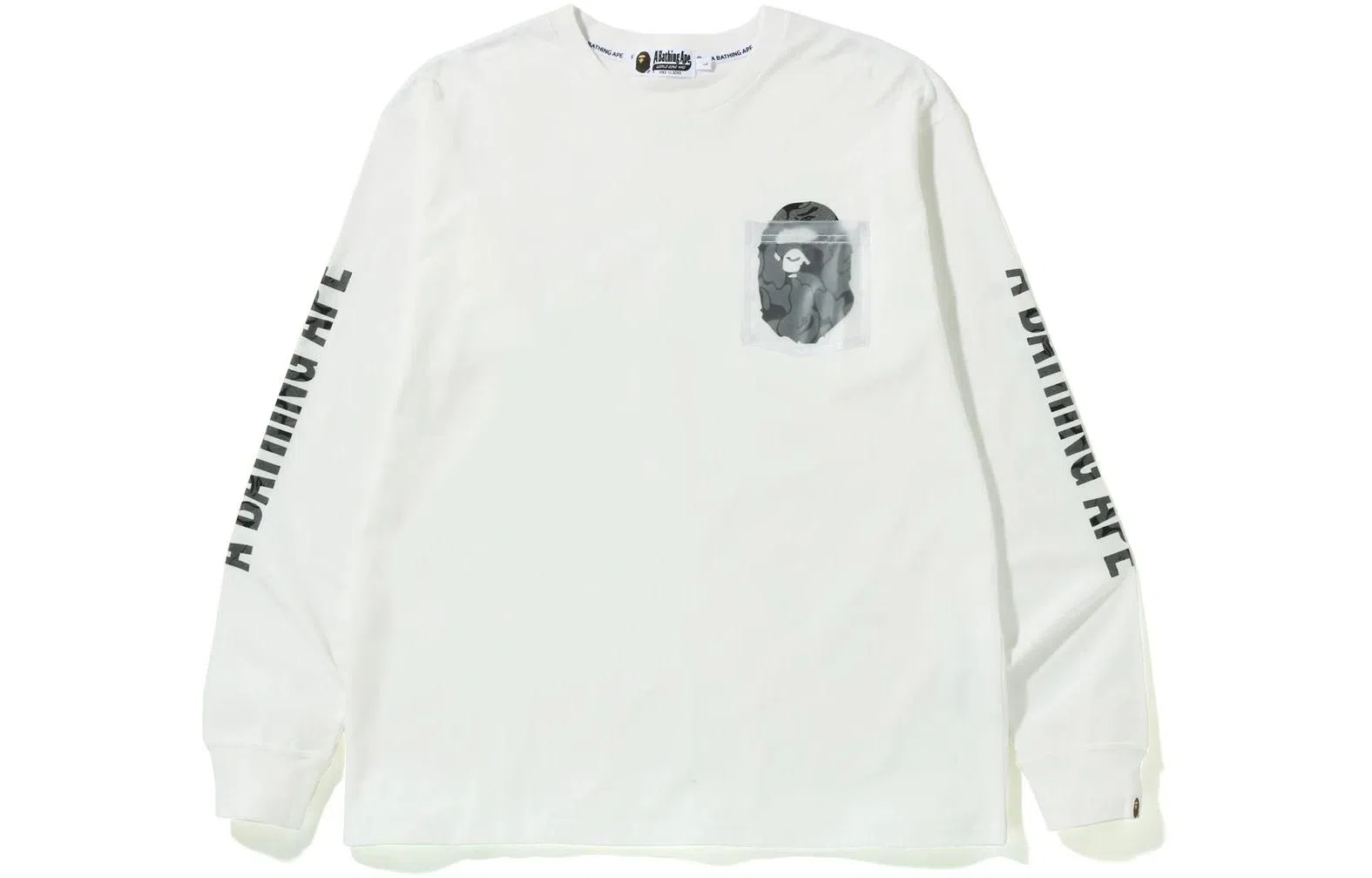 A BATHING APE Reflective Solid Camo Ape Head Tee