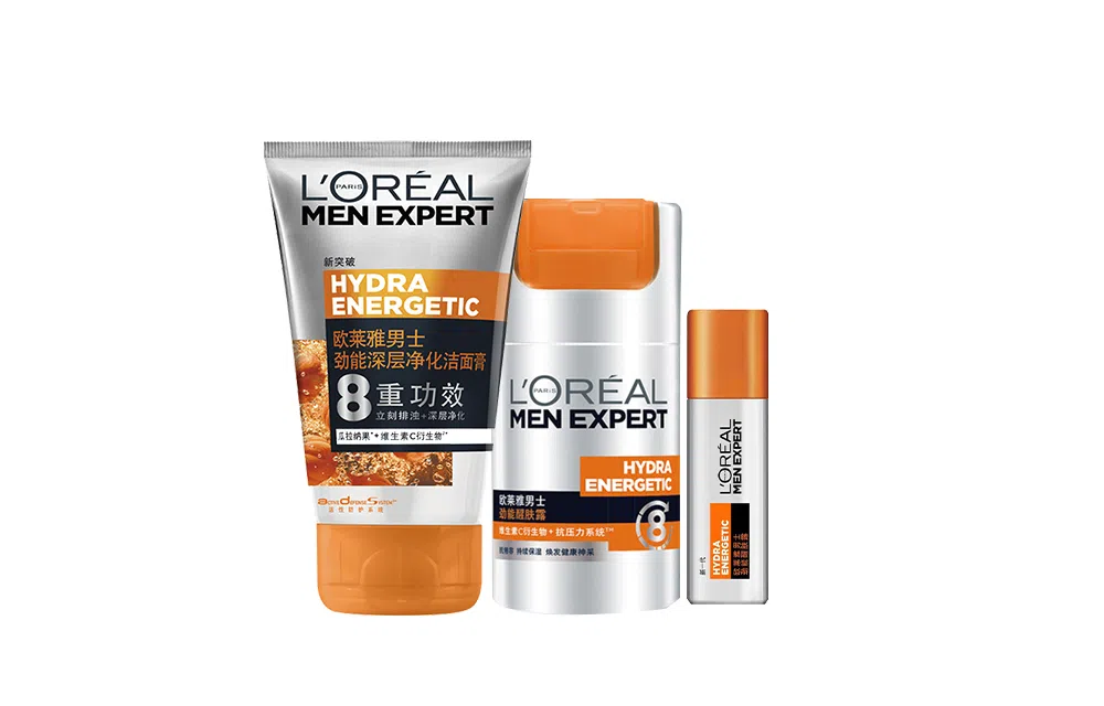 欧莱雅 男士劲能深层净化洁面醒肤型男士系列套装