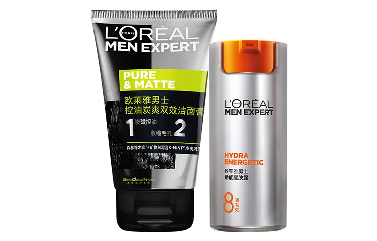 欧莱雅 男士双效洗面奶套装