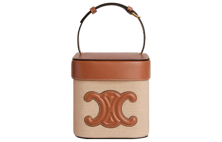 CELINE Triomphe Box Beige Brown