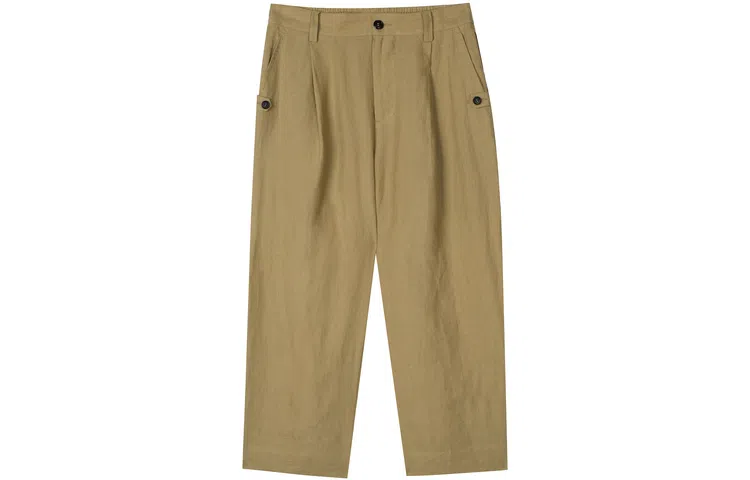 速写 纯色宽松八分休闲裤 男女同款