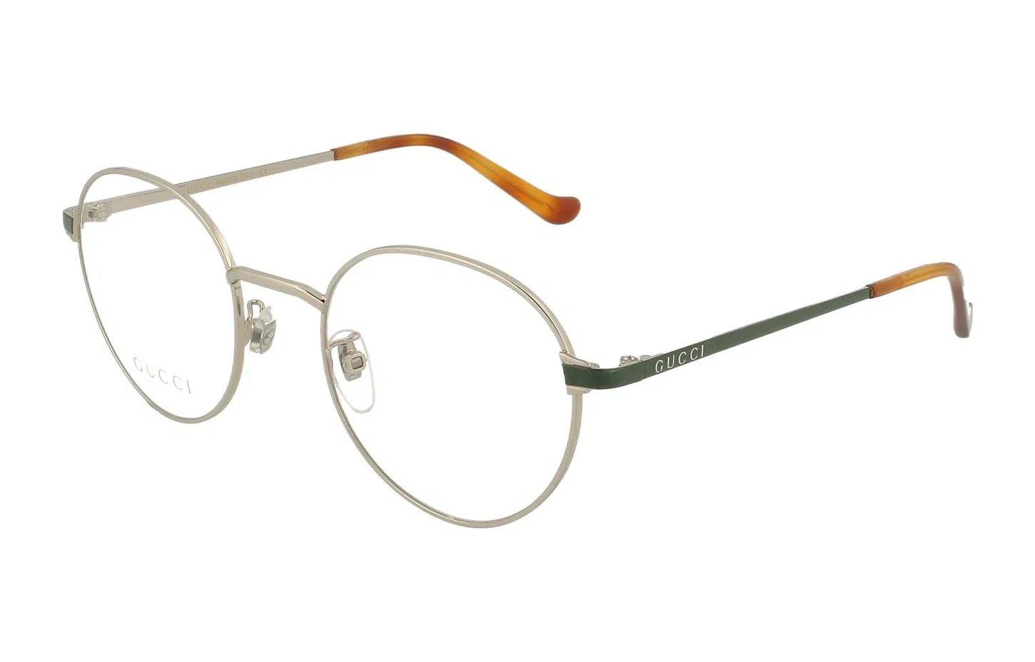 Gucci Oval Metal Optical Frame Silver