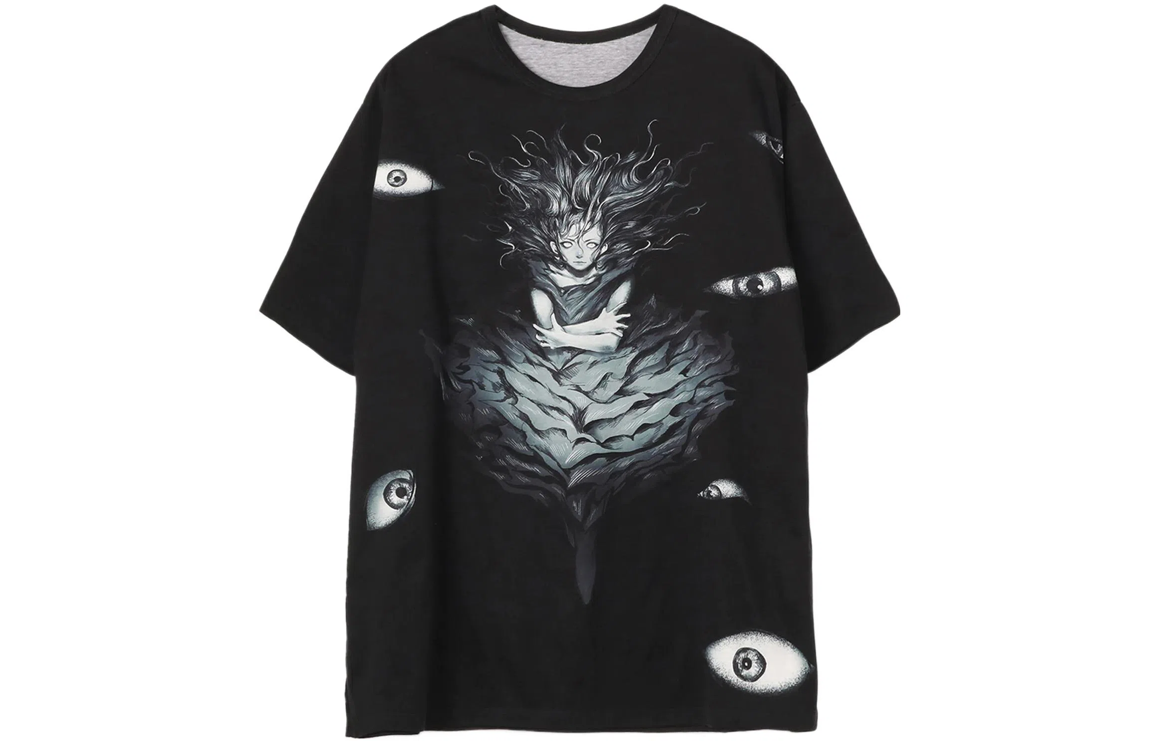 Yohji Yamamoto SS22 Eye Print T-Shirt Black