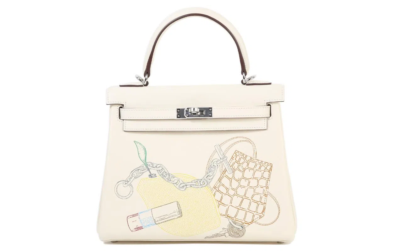 HERMES Kelly 25 in out Swift I2 Nata