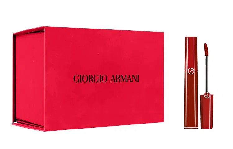 阿玛尼 唇膏唇釉礼盒装 不易脱色 两件套