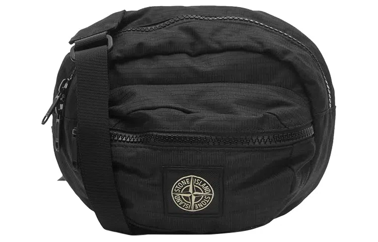 Stone Island Tactical Logo Waist Bag Black
