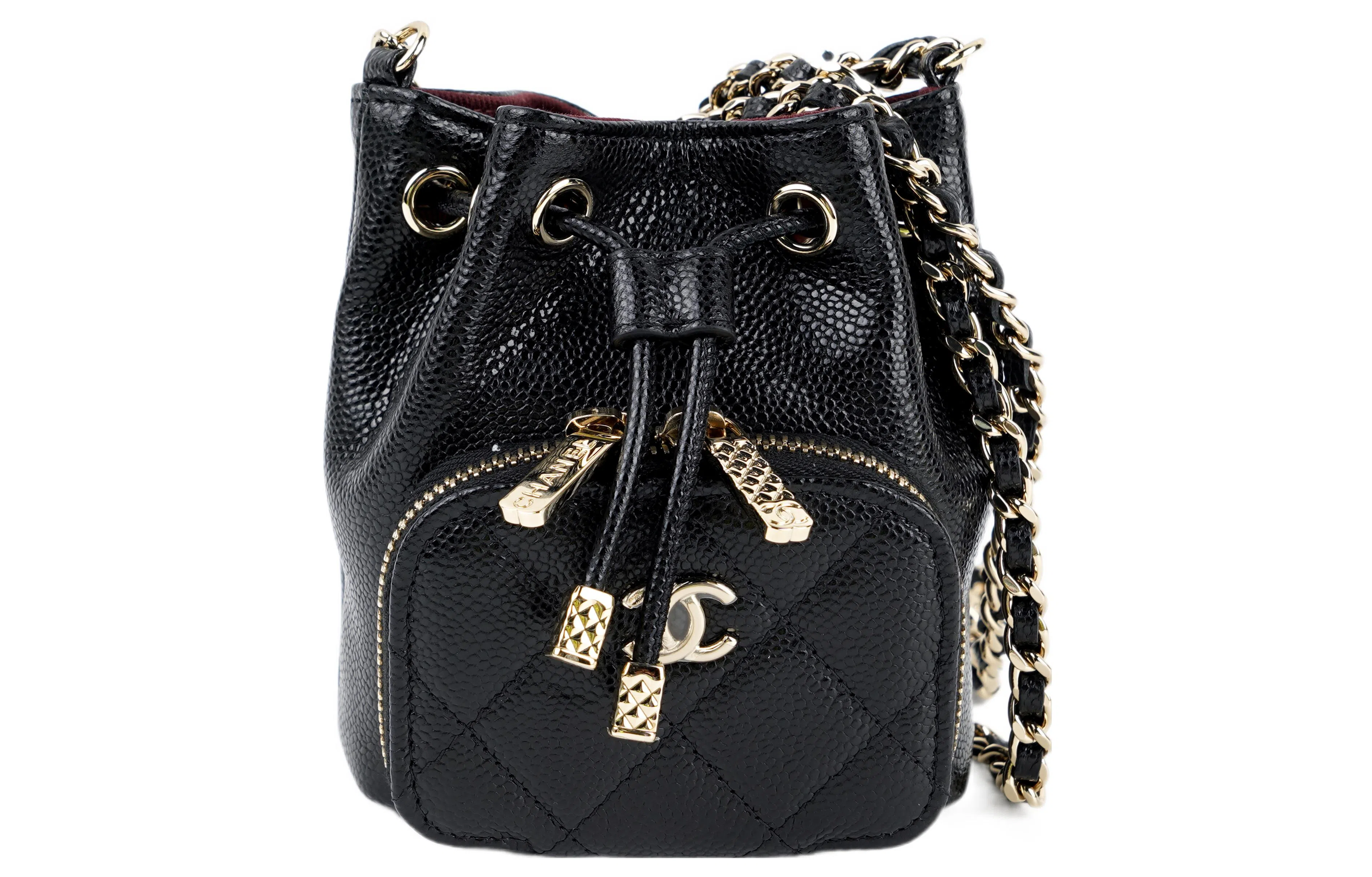 CHANEL 22B Bucket Bag Black