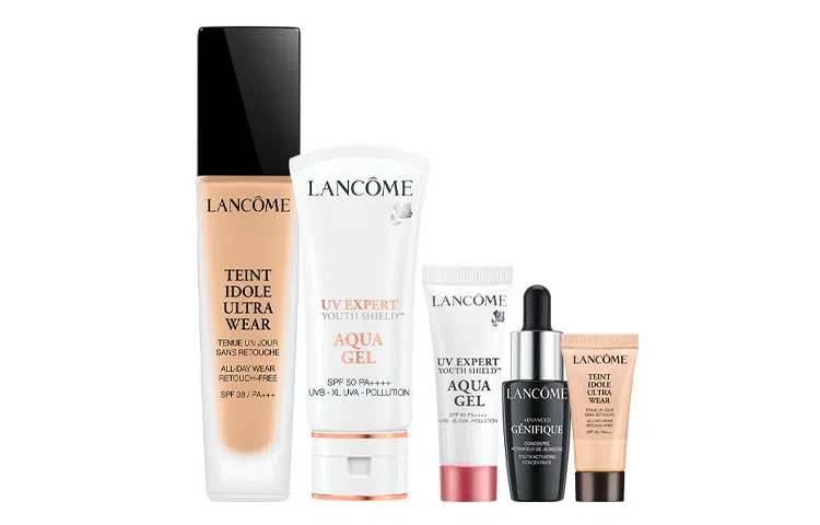 兰蔻 零粉感水感防护套组 滋润保湿