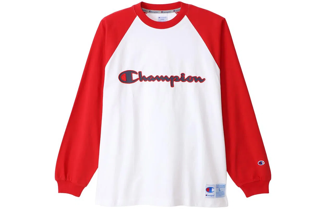 Champion FW22 Logo Crewneck Long Sleeve Tee