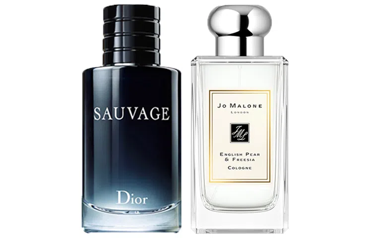 Dior Sauvage + Jo Malone London English Pear & Freesia