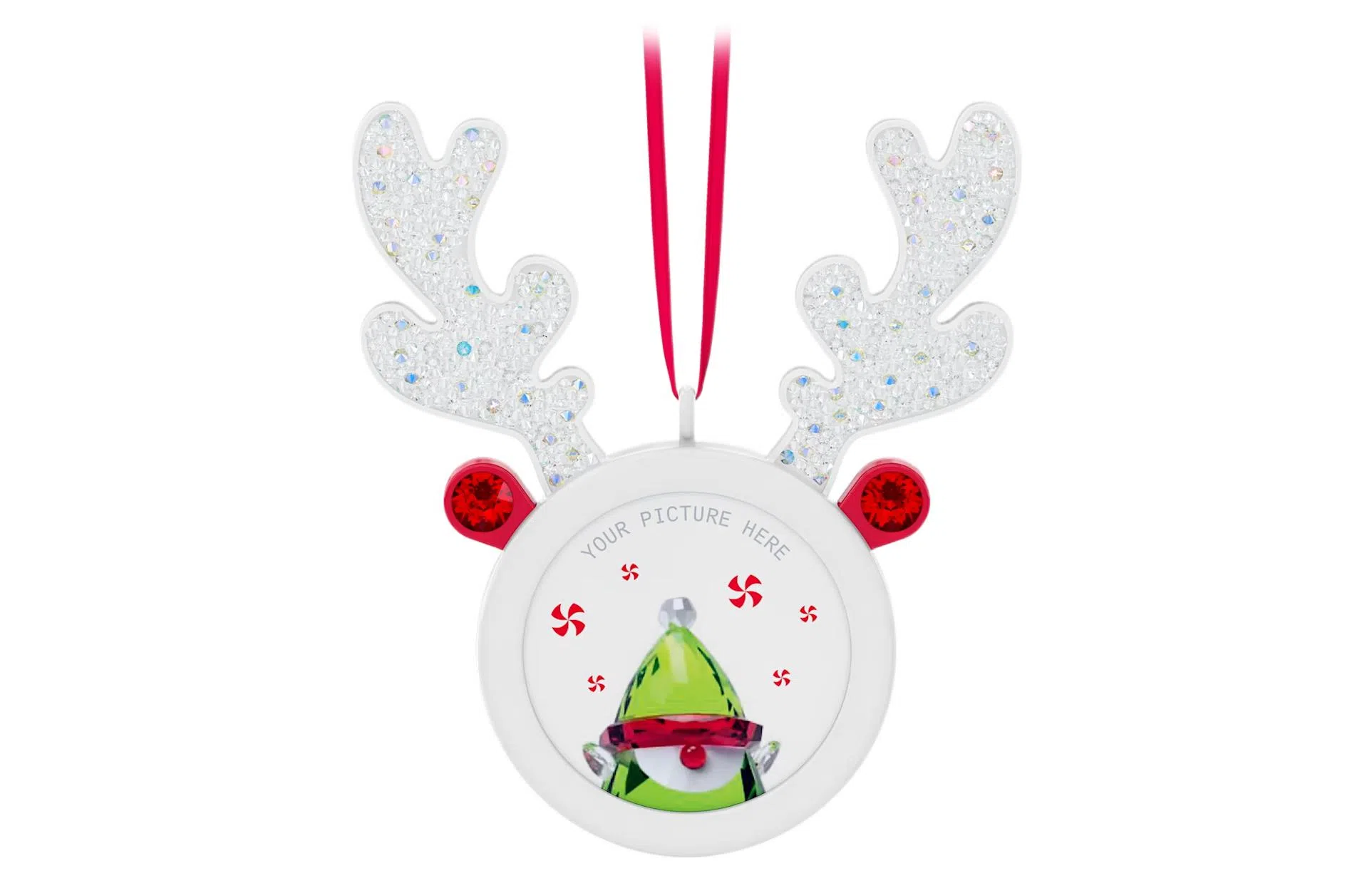 Swarovski Holiday Cheers Reindeer Car Frame Ornament