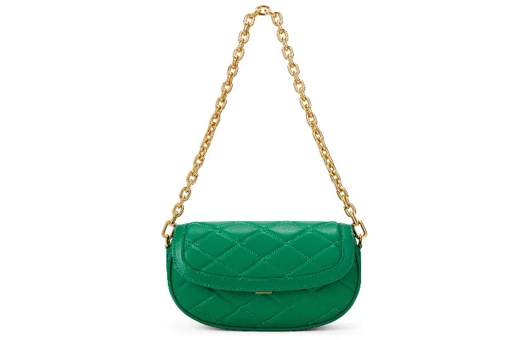 CHARLES&KEITH Quilted Chain Shoulder Bag White