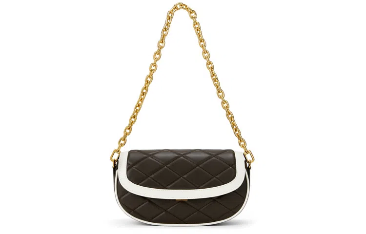 CHARLES&KEITH Quilted Chain Shoulder Bag White