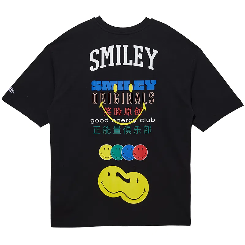 New Era x Smiley Black Tee