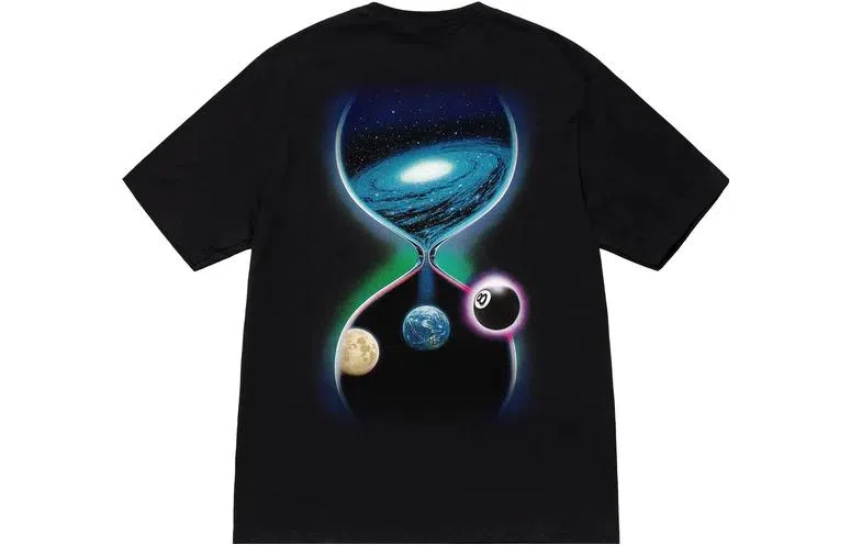 Stussy FW22 Galaxy Print Crewneck T-Shirt