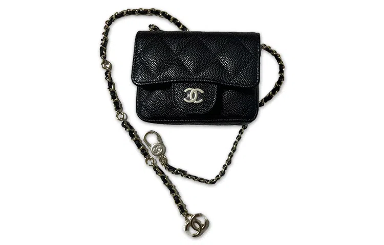 CHANEL 22B Chain Bag Black