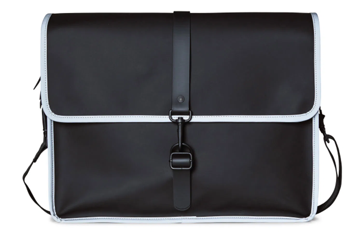 Rains Messenger Bag Reflective Black Silver