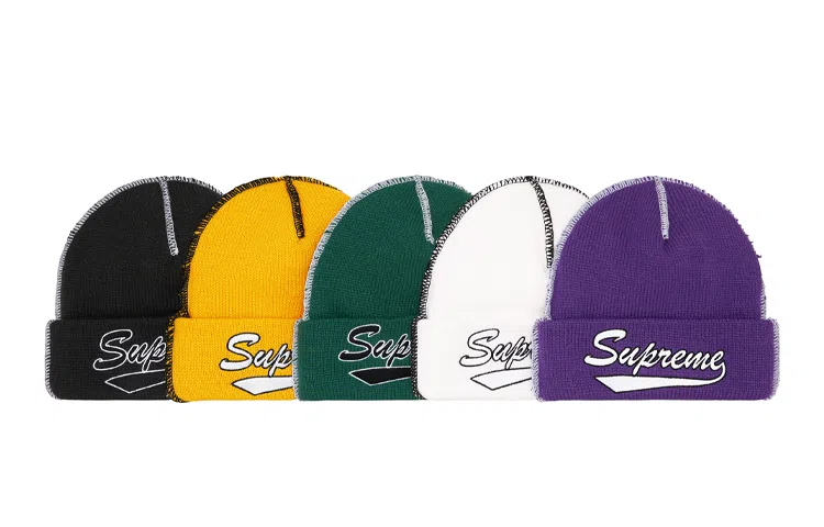 Supreme Contrast Stitch Beanie