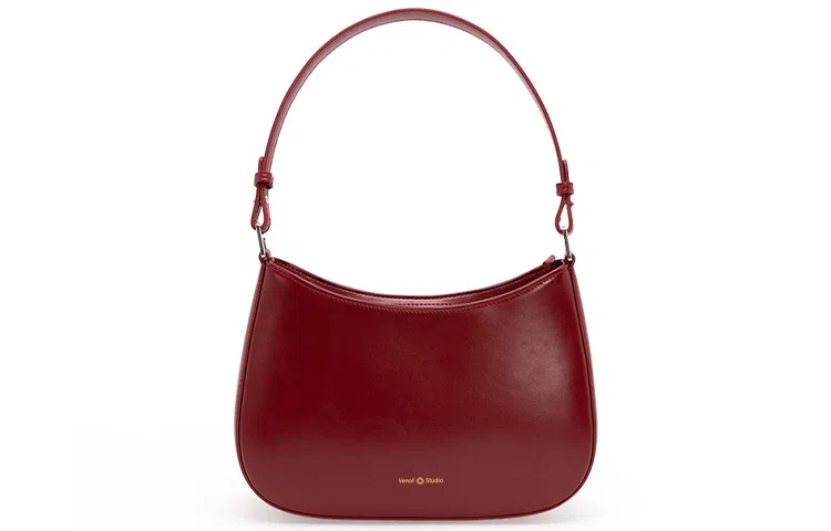 VENOF Brown Leather Shoulder Bag