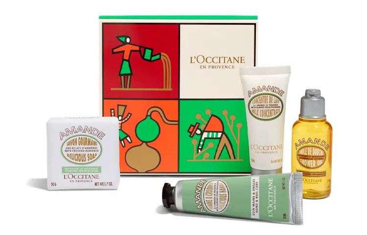 欧舒丹 杏仁沐浴油套组