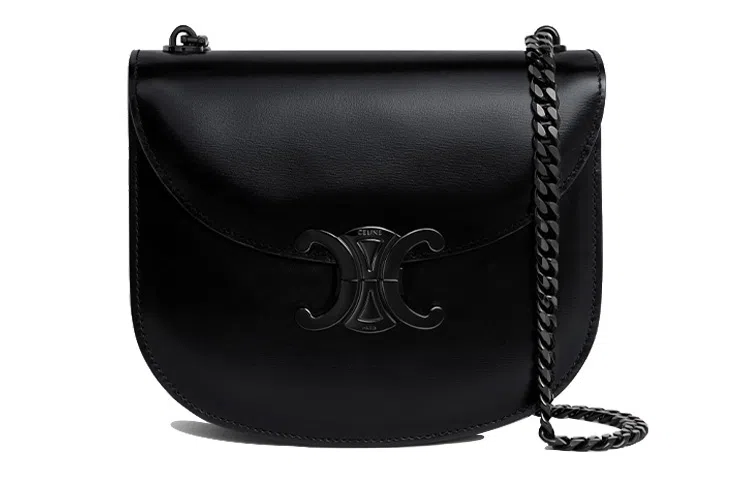 Celine Triomphe Crossbody Bag Black