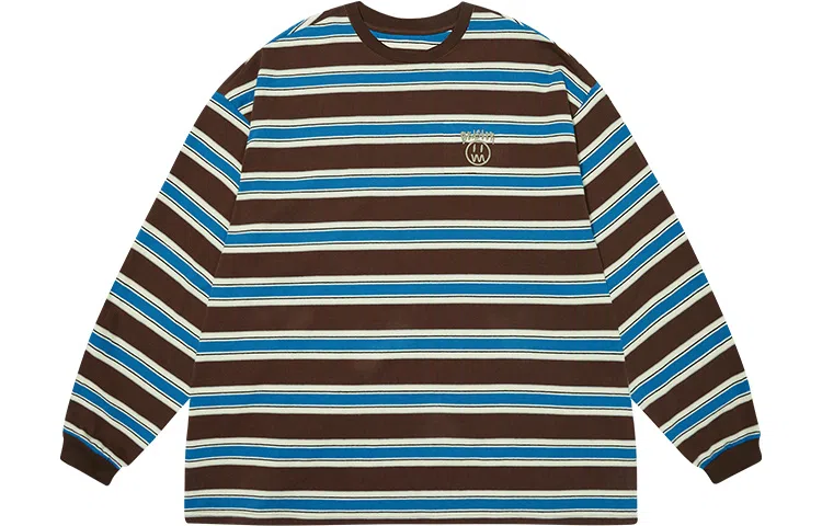 BEASTER Striped Crewneck Long Sleeve Tee