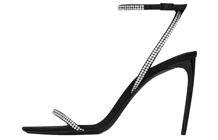 Saint Laurent Georgia 90 Satin Sandals