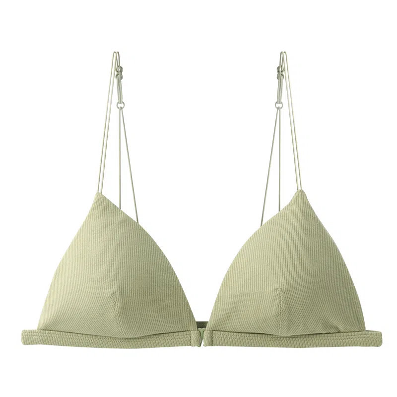 内在密码 纯色前扣三角杯文胸