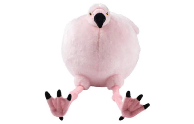 博物文创 圆宝 火烈鸟 毛绒公仔