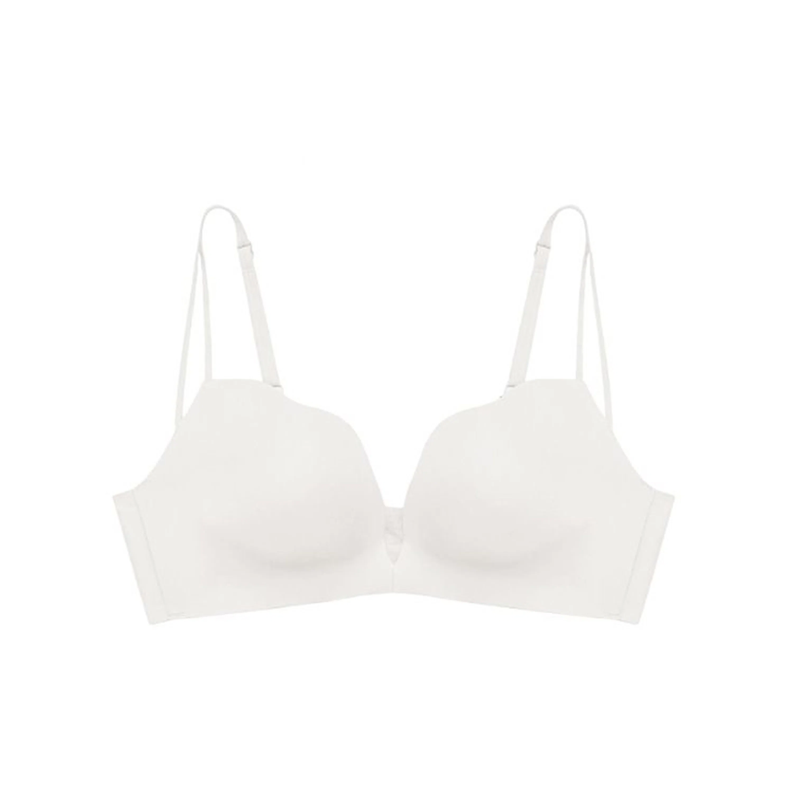 花蔓色 纯色无痕内衣聚拢防下垂美背文胸