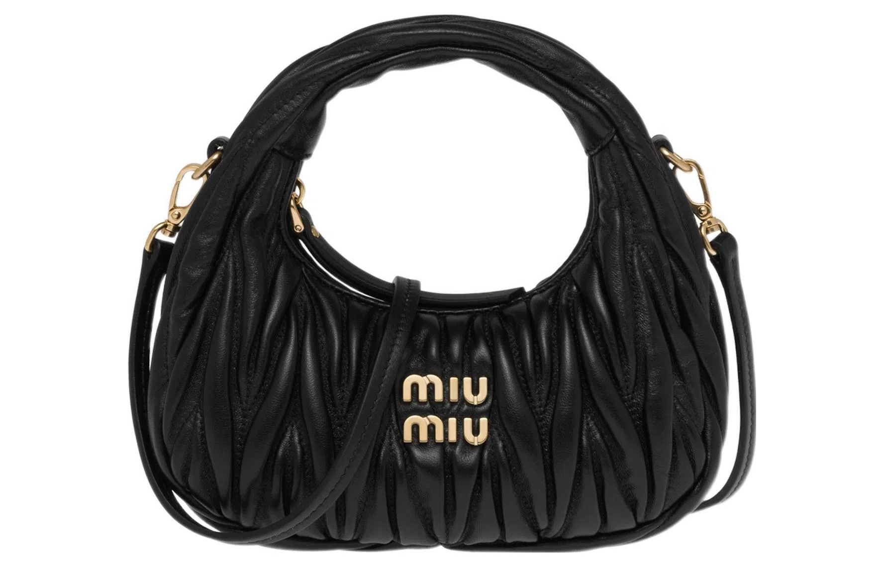 Miu Miu Wander Matelassé Mini Black