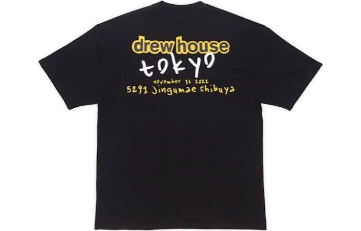 Drew House Tokyo Pop-up Exclusive T-Shirt FW22 Black