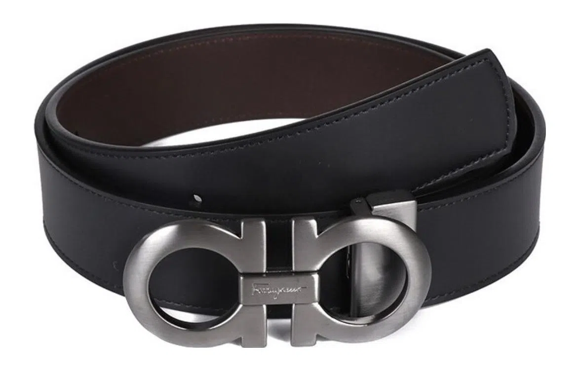 Ferragamo Leather Belt Black