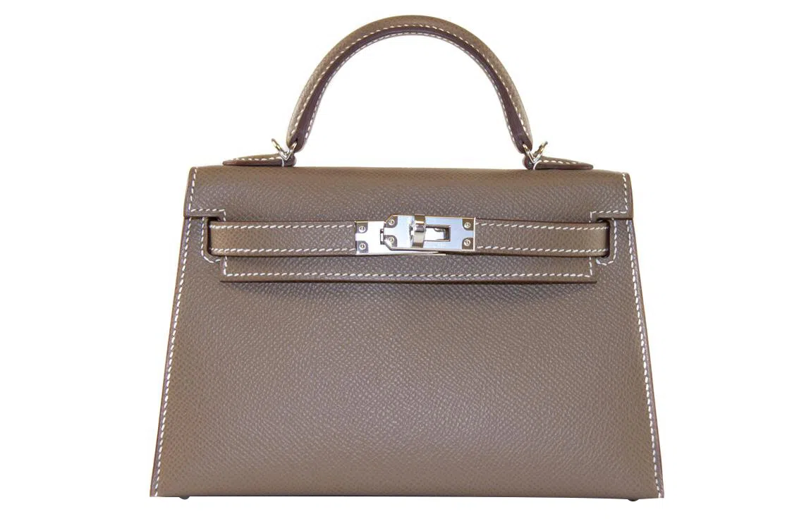 HERMES Mini Kelly Epsom 18 Etoupe