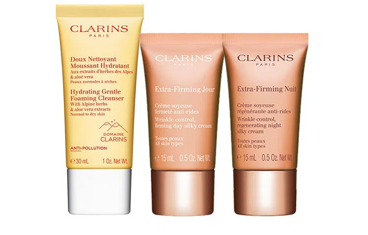 娇韵诗 双萃焕活洁面面霜套装 补水