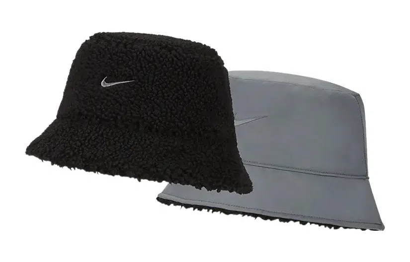 Nike Reversible Fleece Bucket Hat Black/Grey