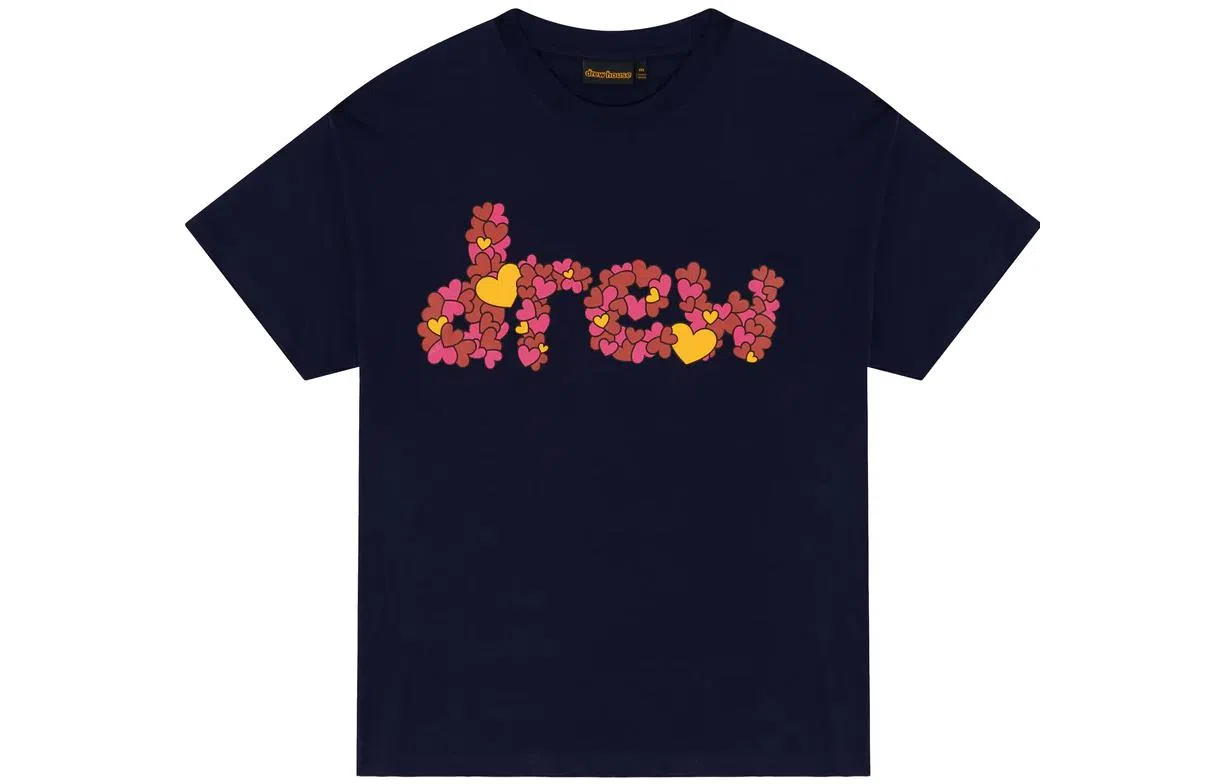 Drew House FW22 Love Drew Ss Tee Dark Navy LogoT